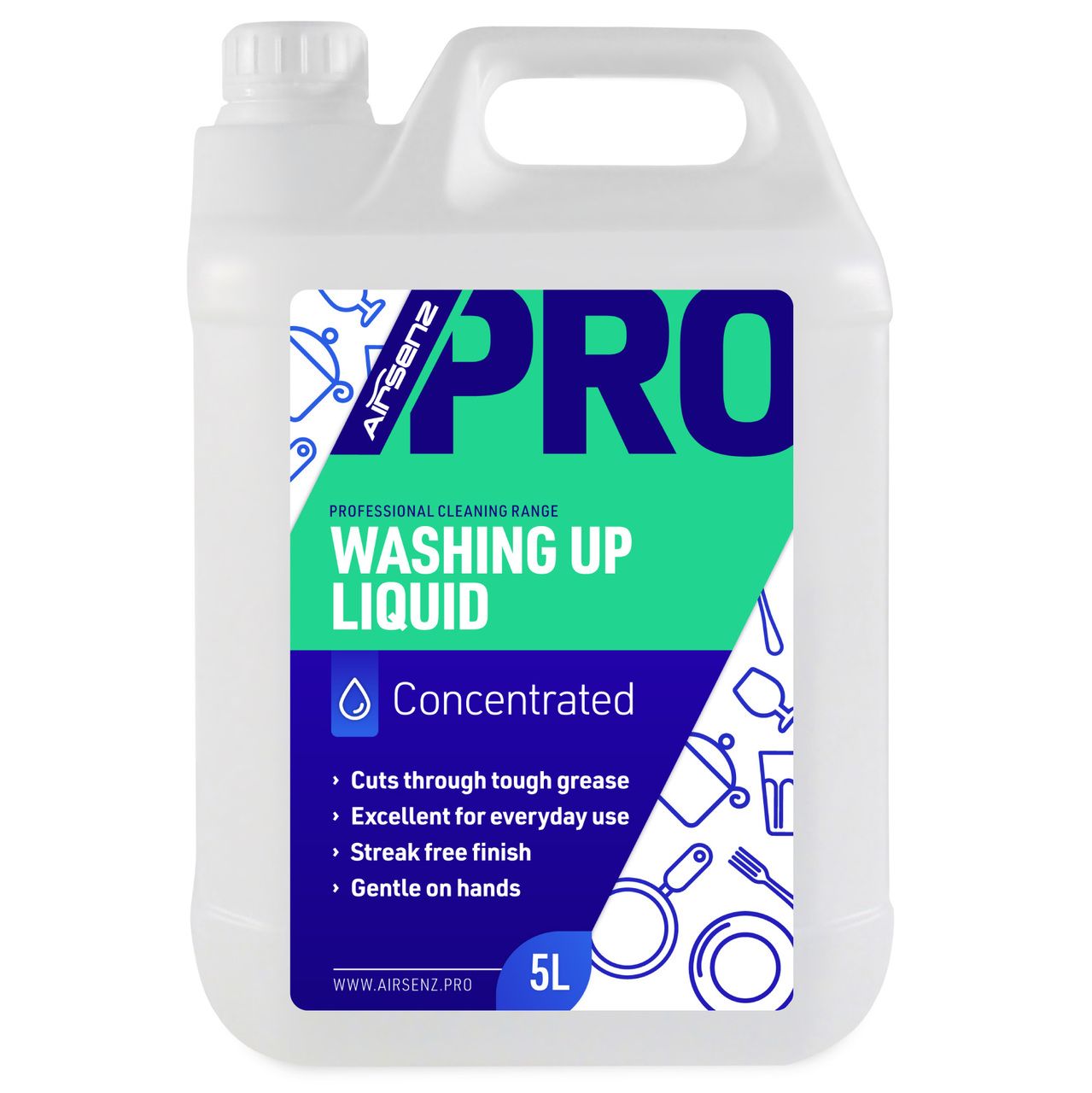 AIRSENZ Professional Washing Up Liquid CL-APWL-5L(C)